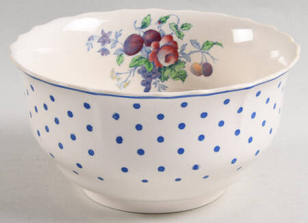 Polka Dot Blue Cranberry Bowl by Spode