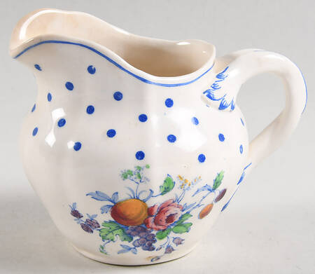 Polka Dot Blue Mini Creamer by Spode