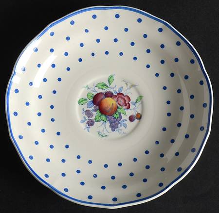Polka Dot Blue Saucer for Oversized Cup by Spode