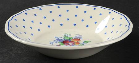 Polka Dot Blue Fruit/Dessert (Sauce) Bowl by Spode
