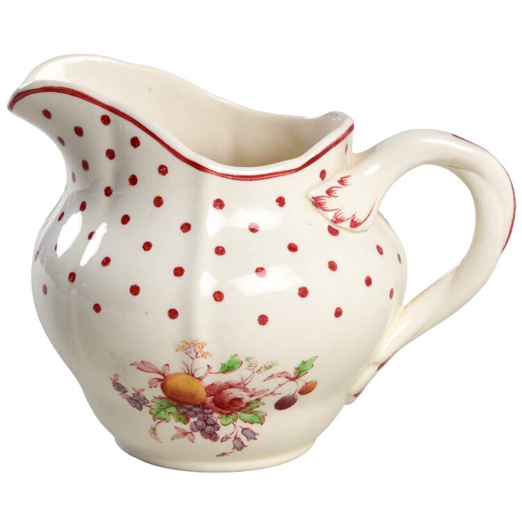Polka Dot Red Creamer