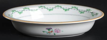 Portabello Green 9" Oval Vegetable Bowl