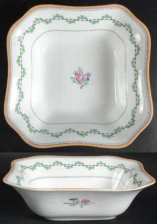 Portabello Green 8" Square Vegetable Bowl