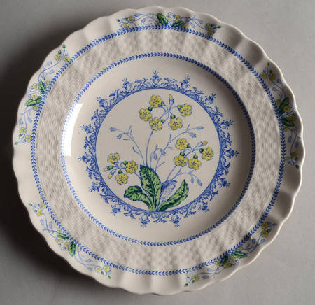 Primrose Blue and Yellow Salad Plate