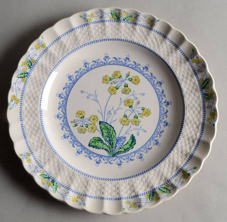 Primrose Blue and Yellow Luncheon Plate