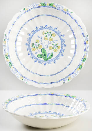 Primrose Blue and Yellow Coupe Cereal Bowl
