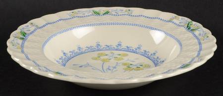 Primrose Blue and Yellow Rim Soup Bowl