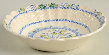 Primrose Blue and Yellow Fruit/Dessert (Sauce) Bowl