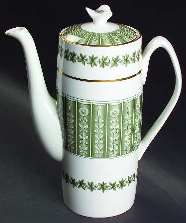 Provence (YC843, Green Leaves) Coffee Pot & Lid