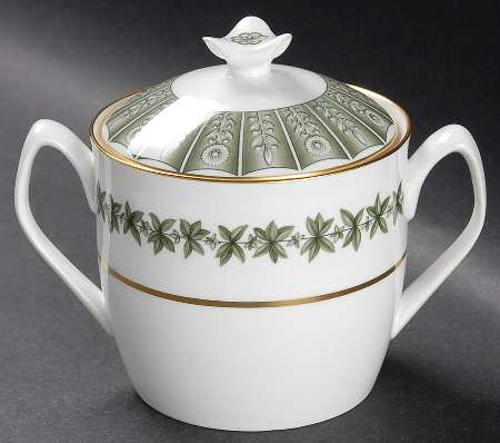 Provence (YC843, Green Leaves) Sugar Bowl & Lid