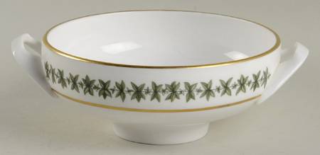 Provence (YC843, Green Leaves) Flat Cream Soup Bowl