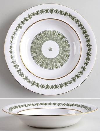 Provence (YC843, Green Leaves) Large Rim Soup Bowl