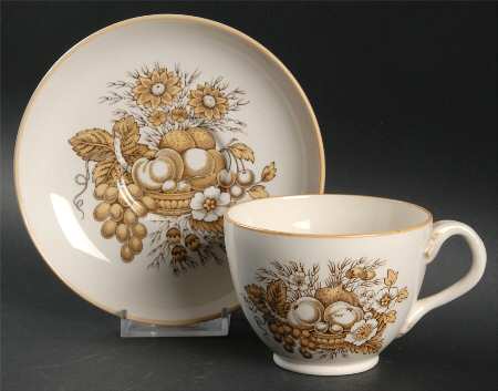 Provincial Footed Cup & Saucer Set