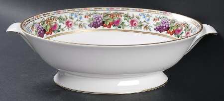 Provence (F1782-V, Y8599-U, Fruit Rim) 10" Oval Vegetable Bowl