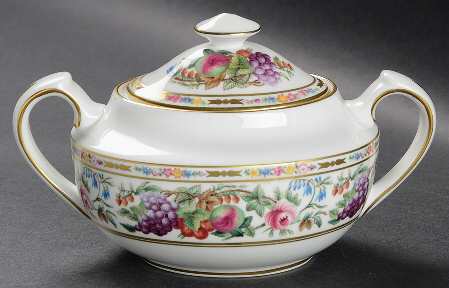 Provence (F1782-V, Y8599-U, Fruit Rim) Sugar Bowl & Lid