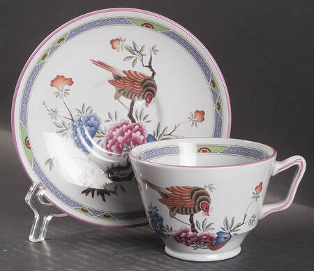 Prince Regent London Shape Footed Cup & Saucer Set