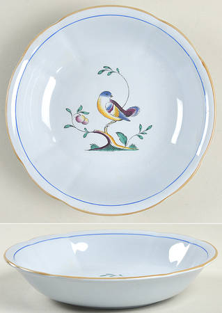 Queen's Bird (Y4973, Blue Gray Body) Coupe Cereal Bowl
