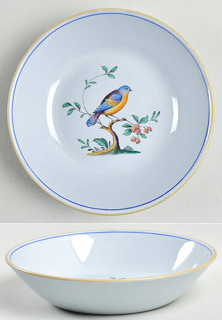 Queen's Bird (Y4973, Blue Gray Body) Saucer for Canton Shape Oversized Cup
