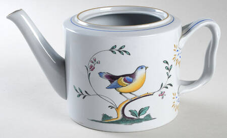 Queen's Bird (Y4973, Blue Gray Body) Teapot No Lid