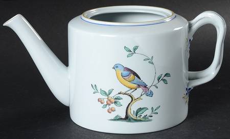 Queen's Bird (Y4973, Blue Gray Body) Small Teapot No Lid