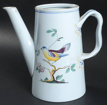 Queen's Bird (Y4973, Blue Gray Body) Coffee Pot No Lid