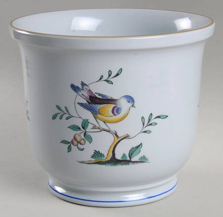 Queen's Bird (Y4973, Blue Gray Body) Medium Cachepot