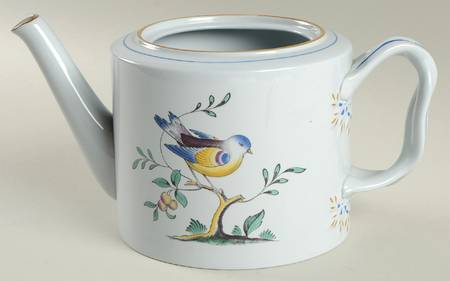 Queen's Bird (Y4973, Blue Gray Body) Teapot No Lid