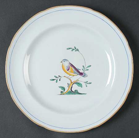 Queen's Bird (Y4973, Blue Gray Body) Salad Plate