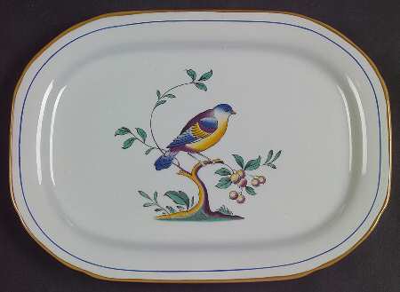 Queen's Bird (Y4973, Blue Gray Body) Relish/Gravy Underplate