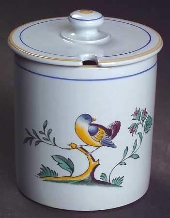Queen's Bird (Y4973, Blue Gray Body) Jam/Jelly & Lid