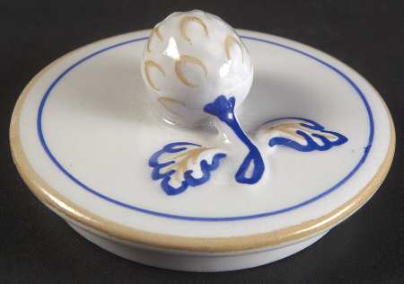 Queen's Bird (Y4973, Blue Gray Body) Lid for Mini Sugar Bowl