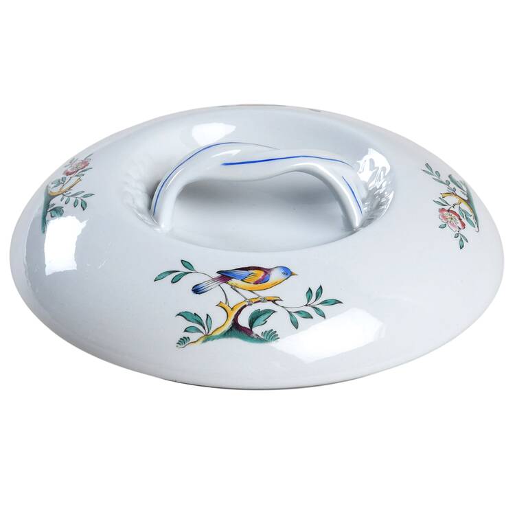 Queen's Bird (Imperial Ware, Cream Body) Lid for 2 Qt Round Covered Casserole