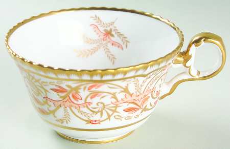 Regency Orange and Gold Flat Cup