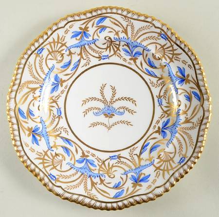 Regency Gold and Blue Salad Plate