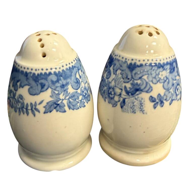 Rhine Blue (Scalloped) Salt & Pepper Set