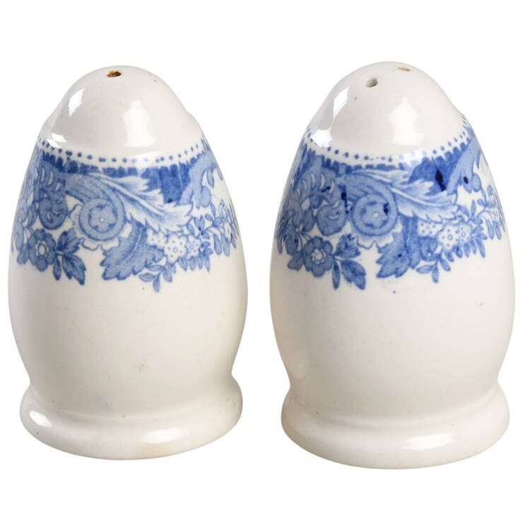 Rhine Blue (Scalloped) Salt & Pepper Set