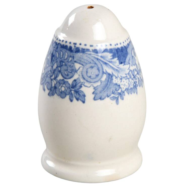 Rhine Blue (Scalloped) Salt Shaker