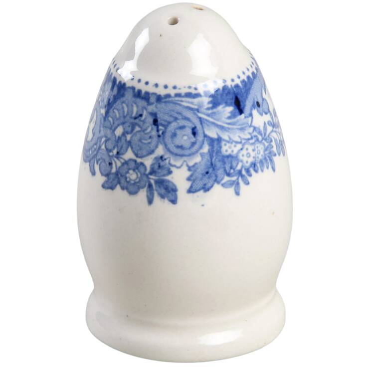 Rhine Blue (Scalloped) Pepper Shaker