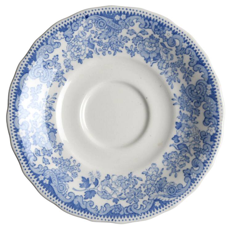 Rhine Blue (Scalloped) Saucer for Demitasse Cup