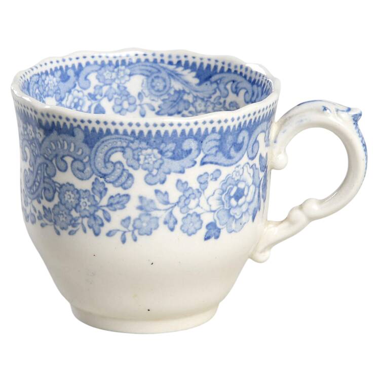 Rhine Blue (Scalloped) Flat Demitasse Cup
