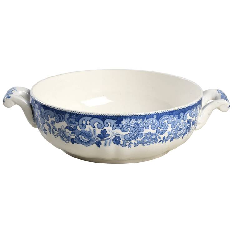 Rhine Blue (Scalloped) Round Vegetable No Lid