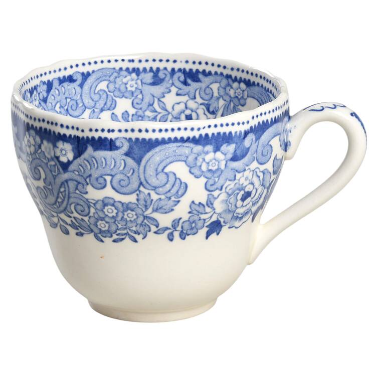 Rhine Blue (Scalloped) Flat Cup