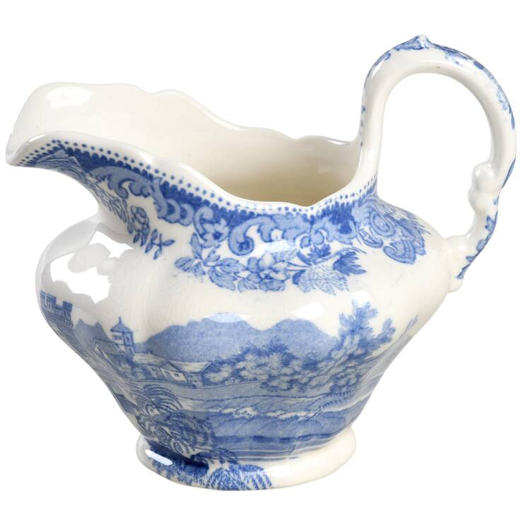 Rhine Blue (Scalloped) Creamer