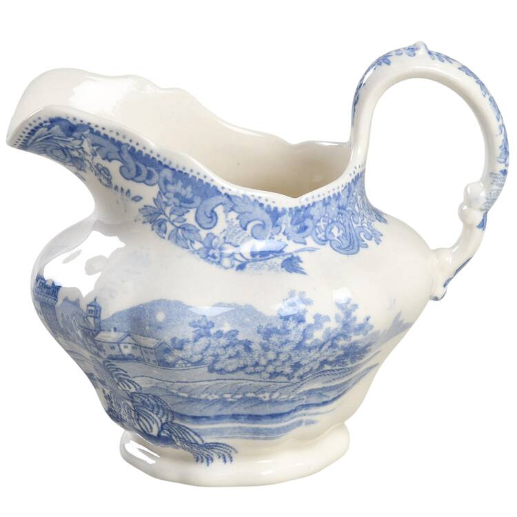 Rhine Blue (Scalloped) Creamer