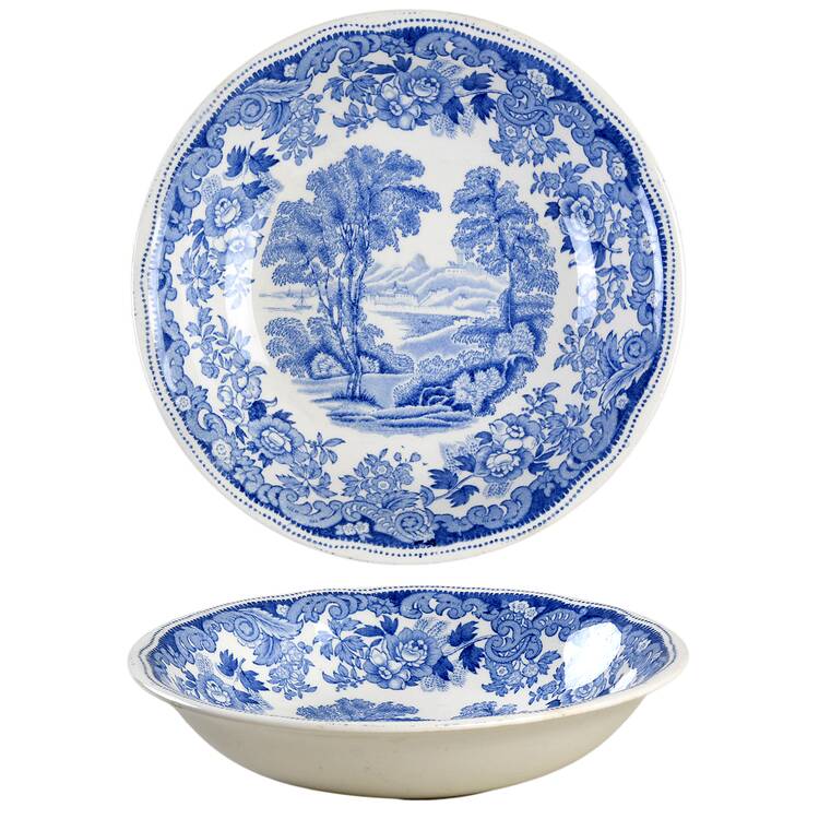 Rhine Blue (Scalloped) Coupe Cereal Bowl