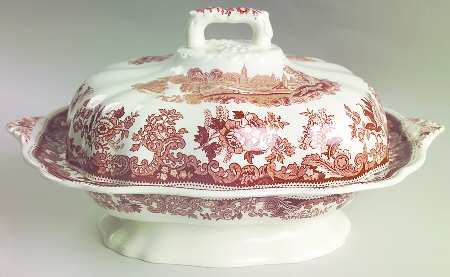 Rhine Brown Oval Covered Vegetable