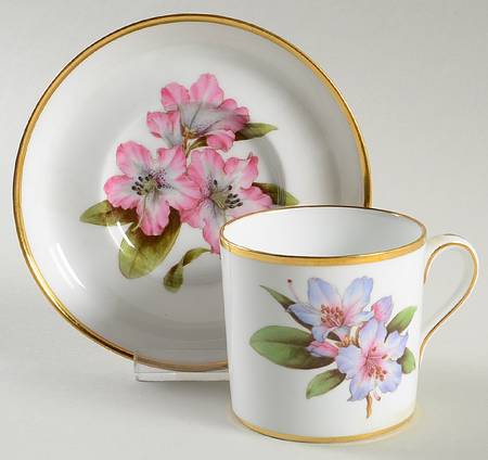 Rhododendron Flat Cup & Saucer Set