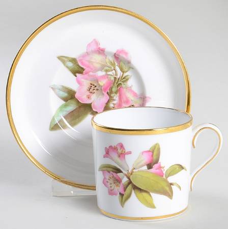 Rhododendron Flat Cup & Saucer Set