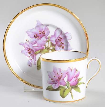 Rhododendron Flat Cup & Saucer Set