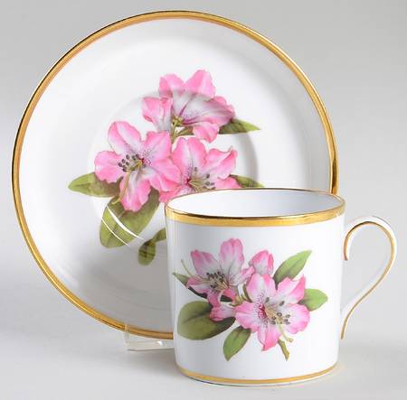 Rhododendron Flat Cup & Saucer Set